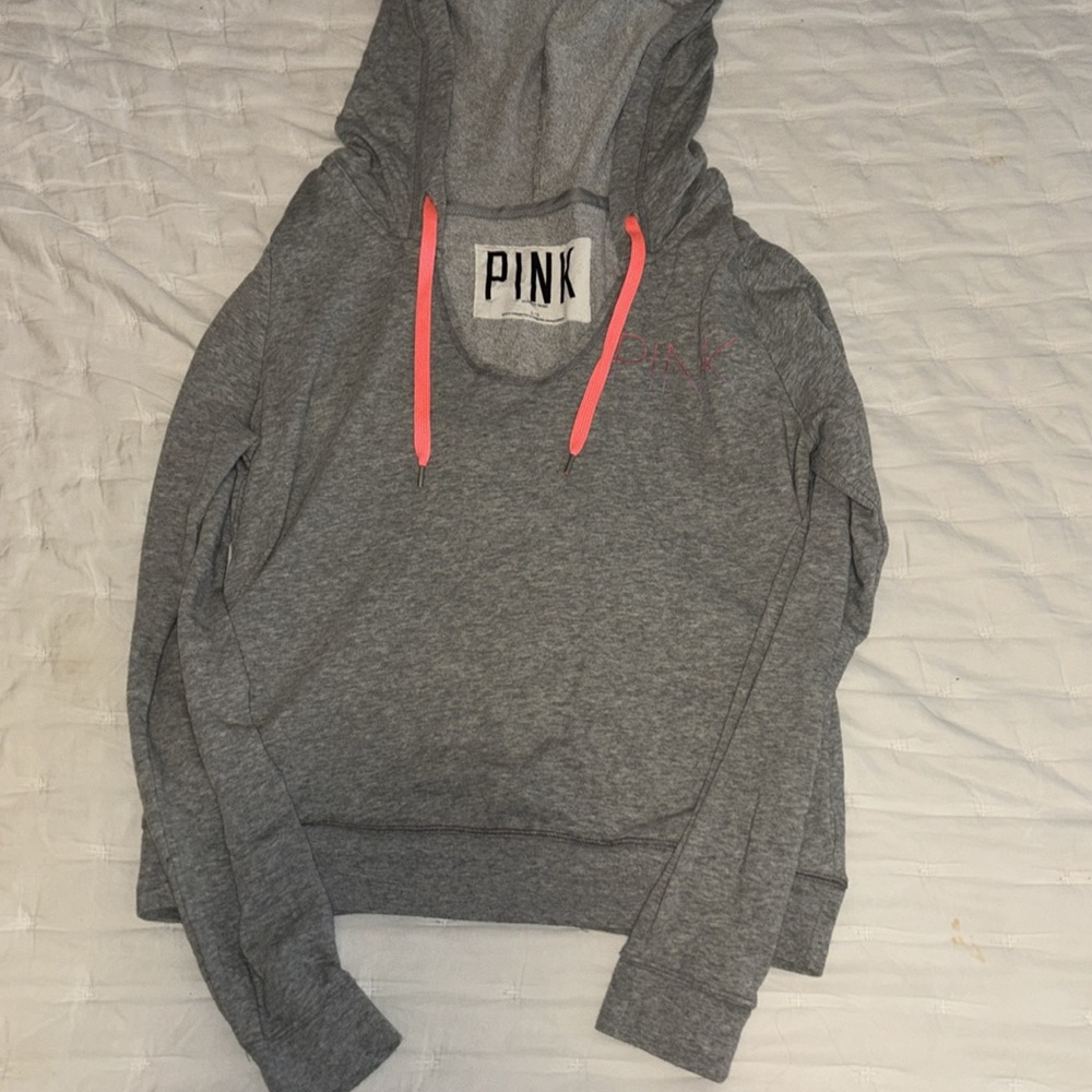 Pink Victoria secrets light weight hoodie